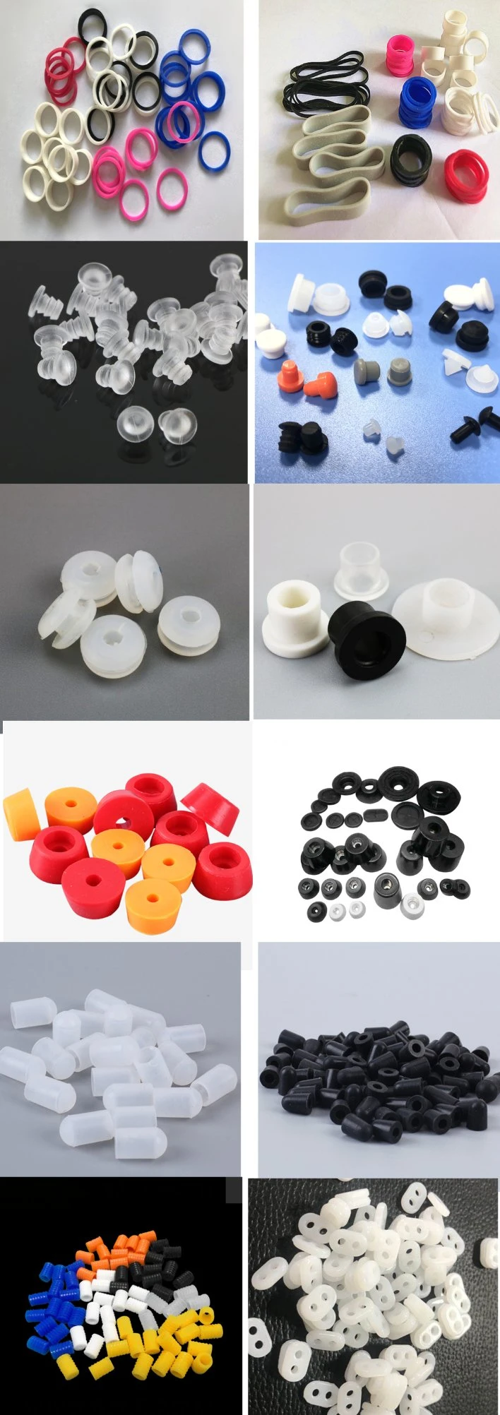 Dustproof Round/Tapered Rubber Grommet Plug Protective Silicone Stopper/Cap, Damper, Gasket for Sealing