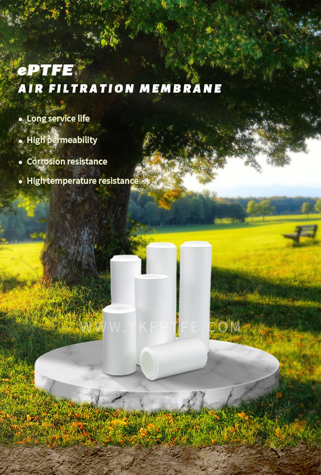 UNM Air Membrane Filter Film Air Purification Membrane ePTFE PTFE