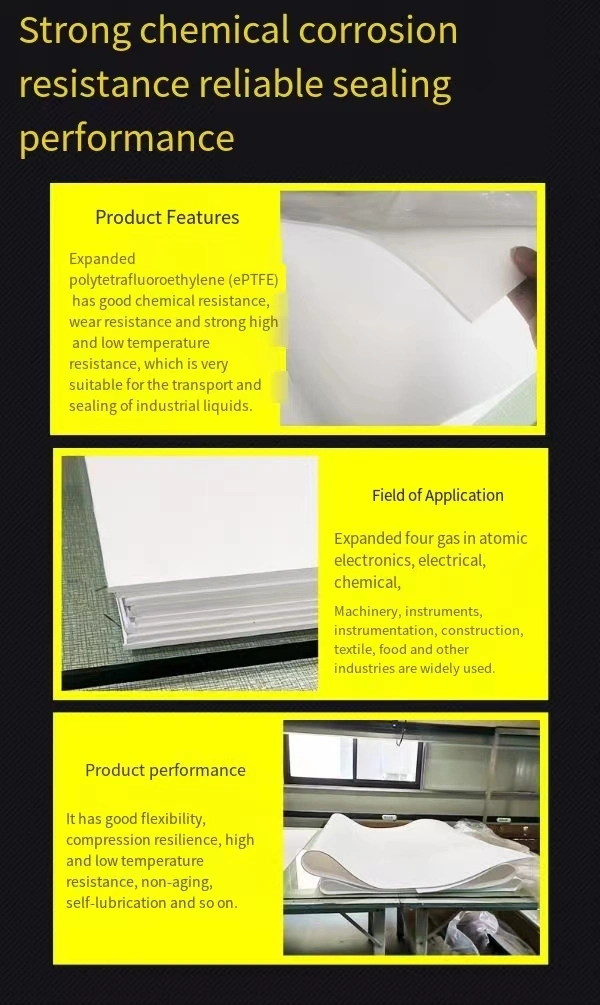 UV-Resistant Molded Expanded PTFE Sheet Eptfe Product