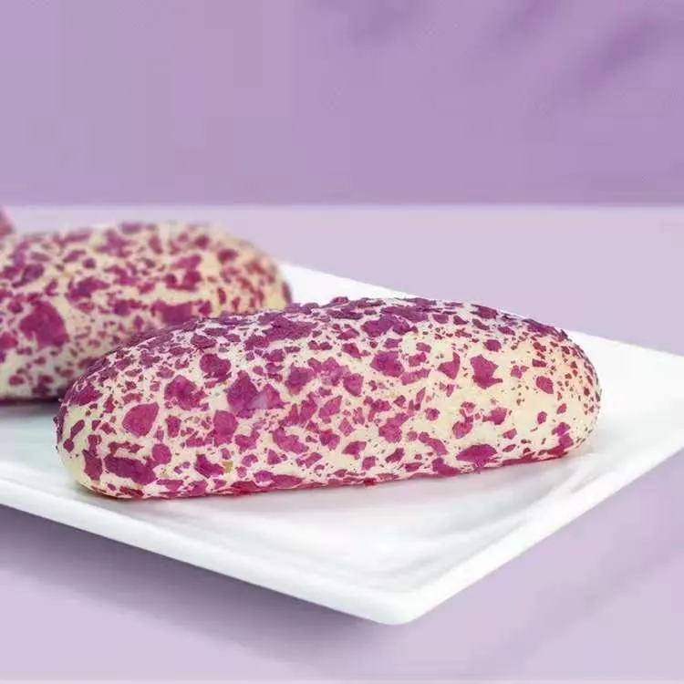 Frozen Purple Potato Flavor Rice Cake Mochi Bakery Sweet Snack Raw Semi-Finished Product